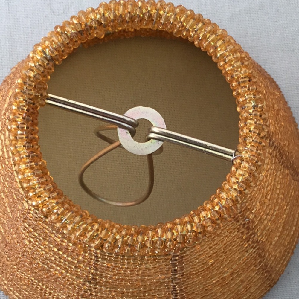 4 Gold Beaded small decorative lamp shade available sold separately - Picture 4 of 8